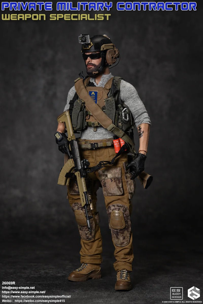 Load image into Gallery viewer, PMC - Weapon Specialist - Grey Long Sleeve Shirt
