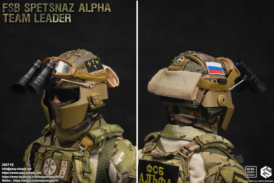 FSB Alpha Team Leader S - Multicam Helmet w/NVG Set