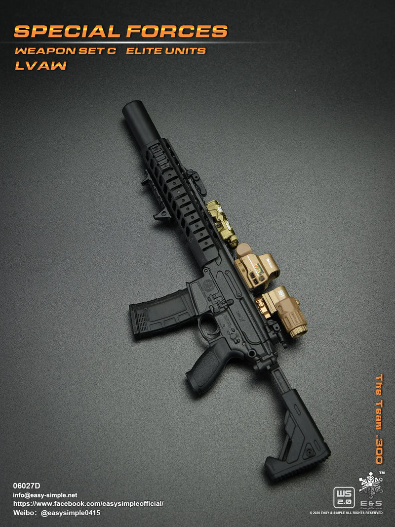 Load image into Gallery viewer, Special Forces LVAW - Suppressed Assault Rifle w/Attachment Set
