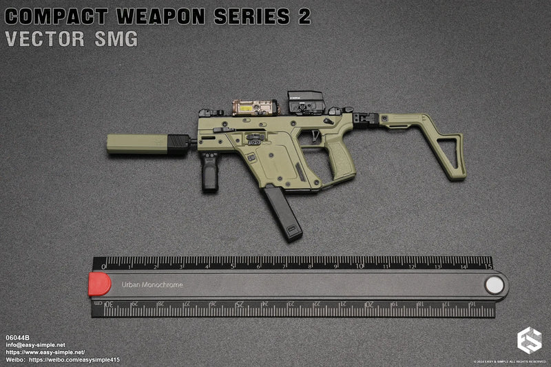 Load image into Gallery viewer, Compact Weapon Series 2 - Ranger Green Vector SMG Set (B)
