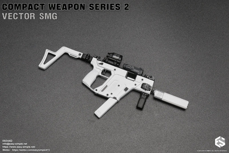 Load image into Gallery viewer, Compact Weapon Series 2 - White Vector SMG Set (D)
