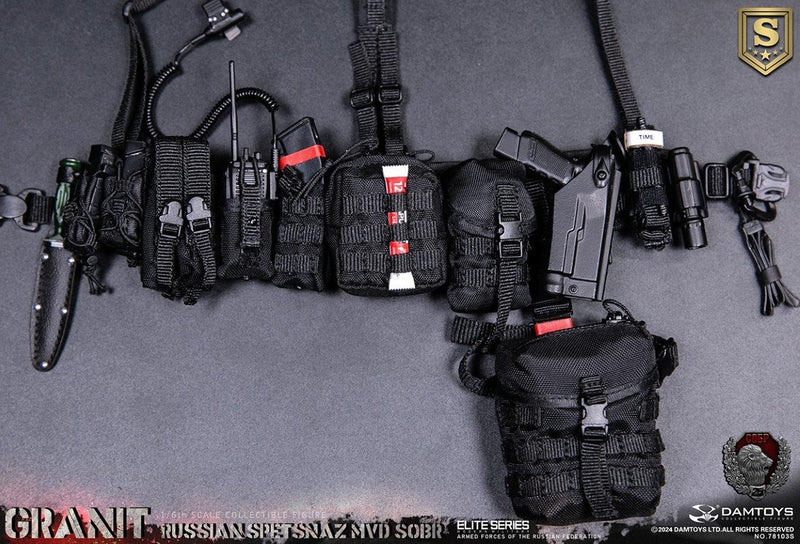 Load image into Gallery viewer, Russian SOBR Granit - Battle Harness w/Gas Mask, Pistol, &amp; Gear Set
