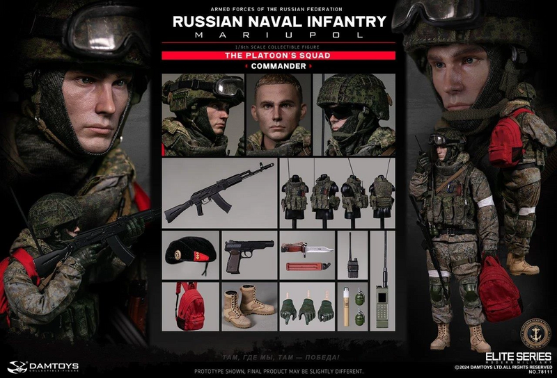 Load image into Gallery viewer, PREORDER DEPOSIT Russian Naval Infantry Commander Mariupol - MINT IN BOX
