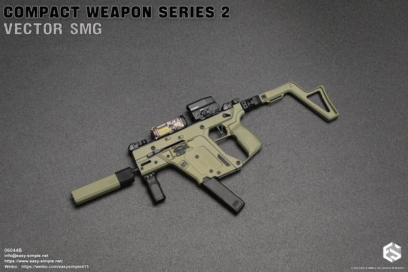 Load image into Gallery viewer, Compact Weapon Series 2 - Ranger Green Vector SMG Set (B)
