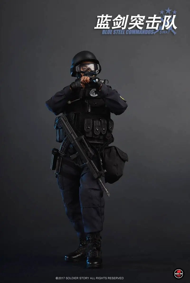 Load image into Gallery viewer, SWAT - Blue Steel Commandos - MINT IN BOX
