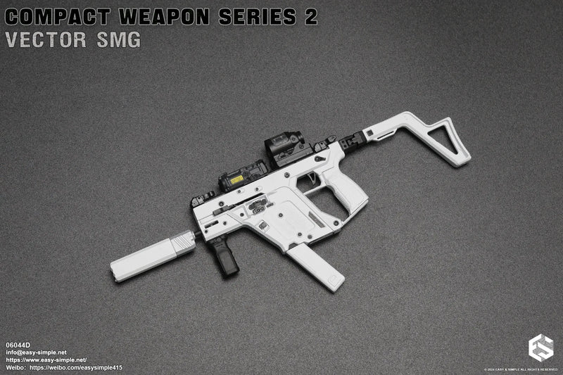 Load image into Gallery viewer, Compact Weapon Series 2 - White Vector SMG Set (D)
