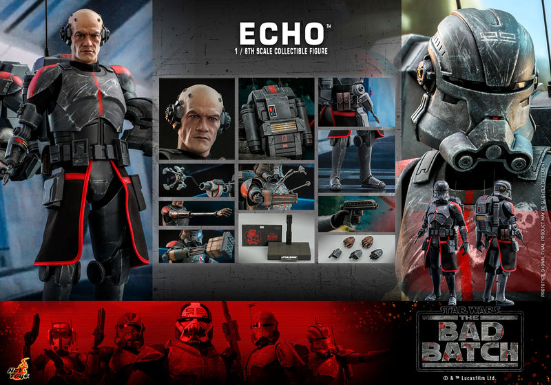 Load image into Gallery viewer, Star Wars TBB Echo - Grey Arm Armor w/Red Gauntlet
