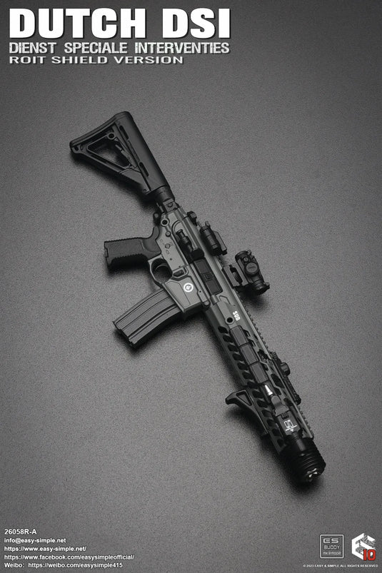 Dutch DS1 Riot Shield Version - MCX SUR300 Assault Rifle Set