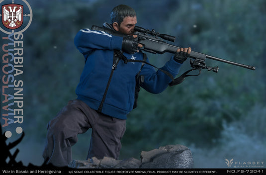 Serbia Sniper In Yugoslavia - Sniper Rifle w/Bipod & Sling