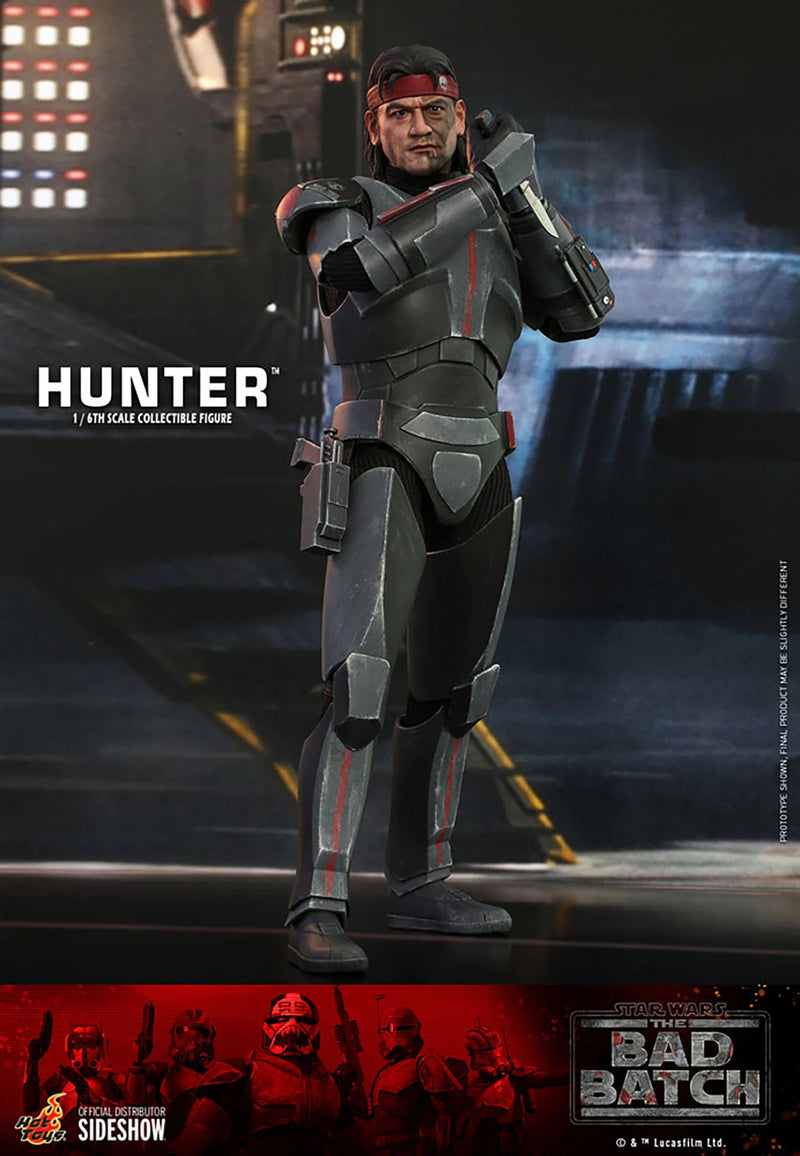 Load image into Gallery viewer, Star Wars TBB Hunter - Male Head Sculpt w/Bandana
