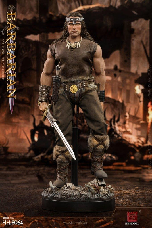 Empire Legion Barbarian - Male Headsculpt w/Realistic Hair & Crown