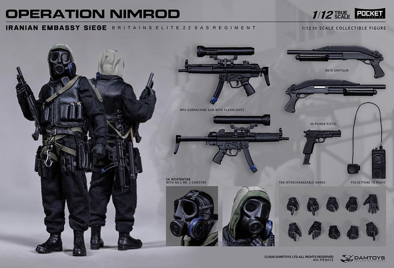 Load image into Gallery viewer, PREORDER DEPOSIT 1/12 Operation Nimrod 1980 Embassy Siege SAS Crew - MINT IN BOX
