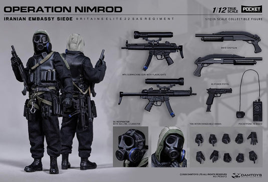 PREORDER DEPOSIT 1/12 Operation Nimrod 1980 Embassy Siege SAS Crew - MINT IN BOX