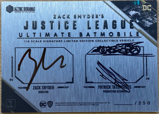 Justice League - Zack Snyder Signature Edition Batmobile - MINT IN BOX