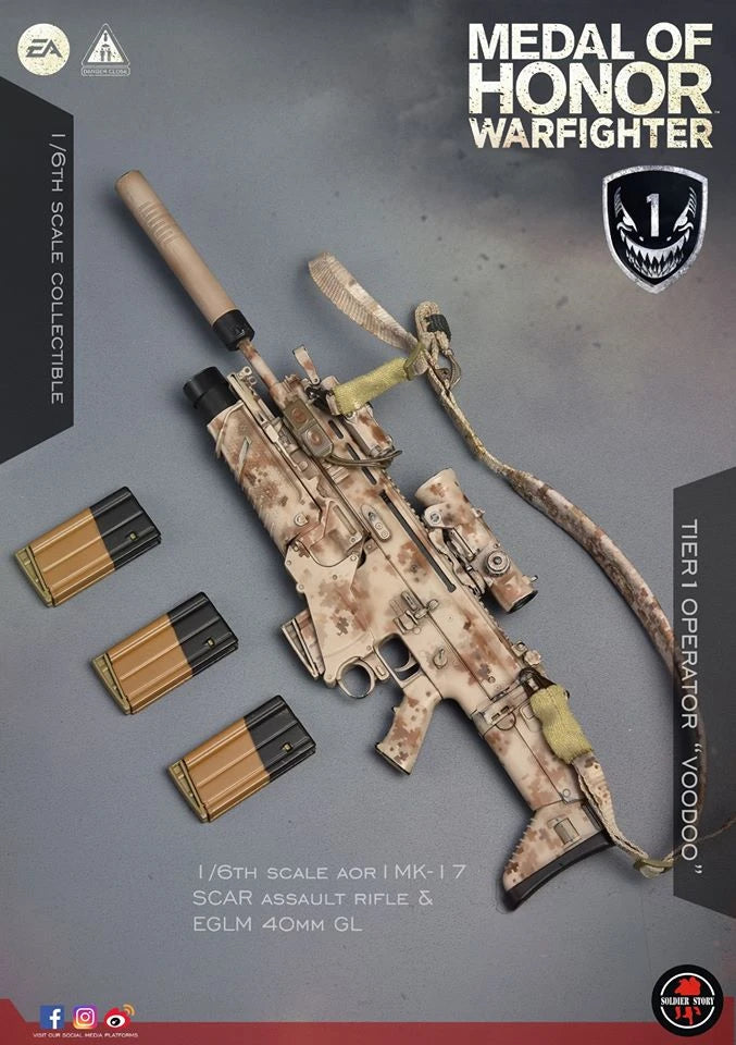 Load image into Gallery viewer, Medal Of Honor Warfighter - MK17 Assault Rifle w/ Accessories Set
