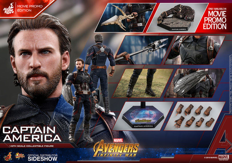 Load image into Gallery viewer, Infinity War - Captain America - Male Dressed Body w/Body Suit &amp; Hands
