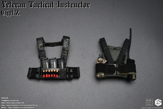 Veteran Tactical Instructor Z - Body Armor w/Black Multicam Chest Rig Set