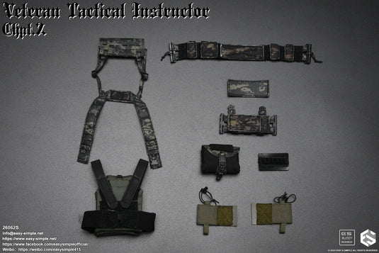 Veteran Tactical Instructor Z - Body Armor w/Black Multicam Chest Rig Set