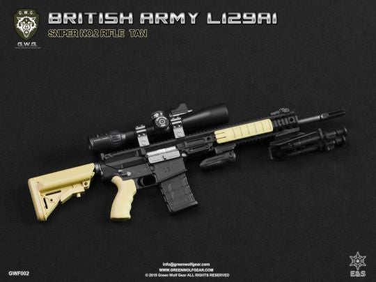 Load image into Gallery viewer, British L129A1 Sniper Rifle Set FDE Tan - MINT IN BOX
