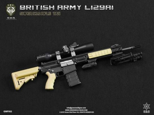 British L129A1 Sniper Rifle Set FDE Tan - MINT IN BOX