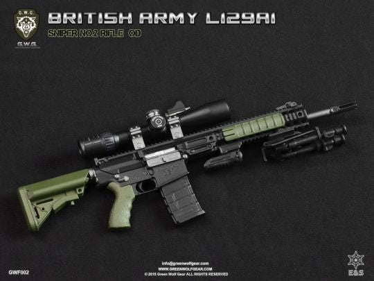Load image into Gallery viewer, British L129A1 Sniper Rifle Set OD Green - MINT IN BOX
