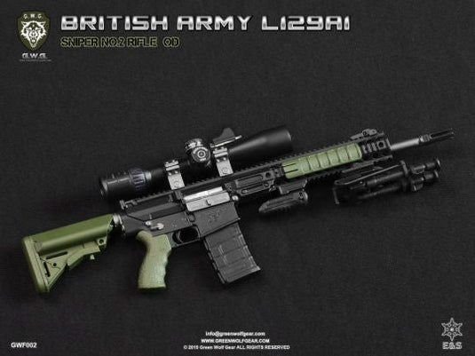 British L129A1 Sniper Rifle Set OD Green - MINT IN BOX