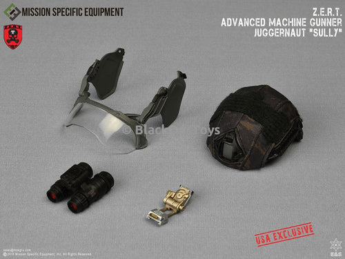 ZERT AMG Juggernaut - Black Multicam Helmet w/NVG & Face Shield Set