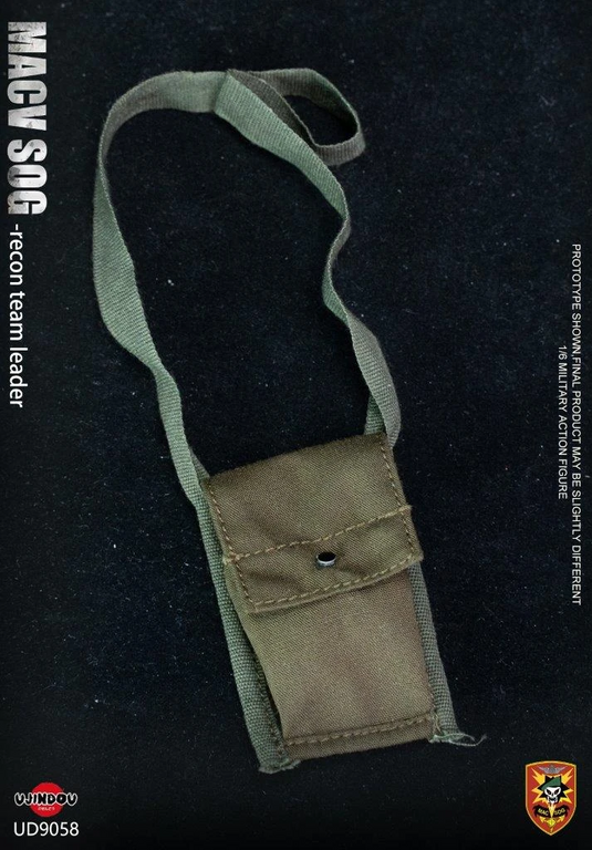 Vietnam MACV-SOG Recon Team Leader - OD Green Gear Pouch Set w/Knife, Shealth, & Mag Set