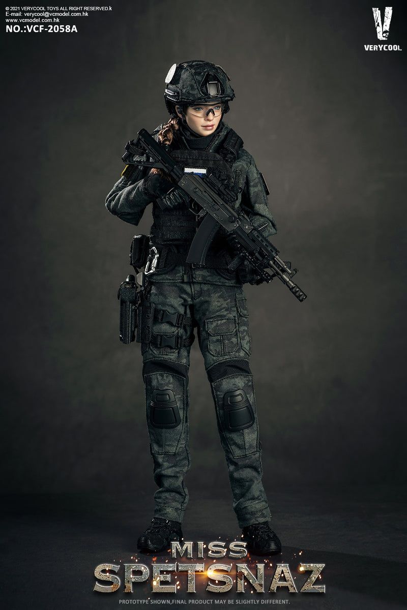 Load image into Gallery viewer, Miss Spetsnaz - Female Black Multicam Combat Uniform Set
