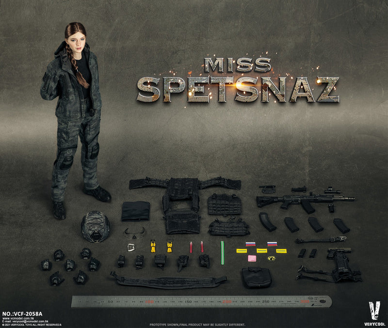 Load image into Gallery viewer, Miss Spetsnaz - Female Black Multicam Combat Uniform Set
