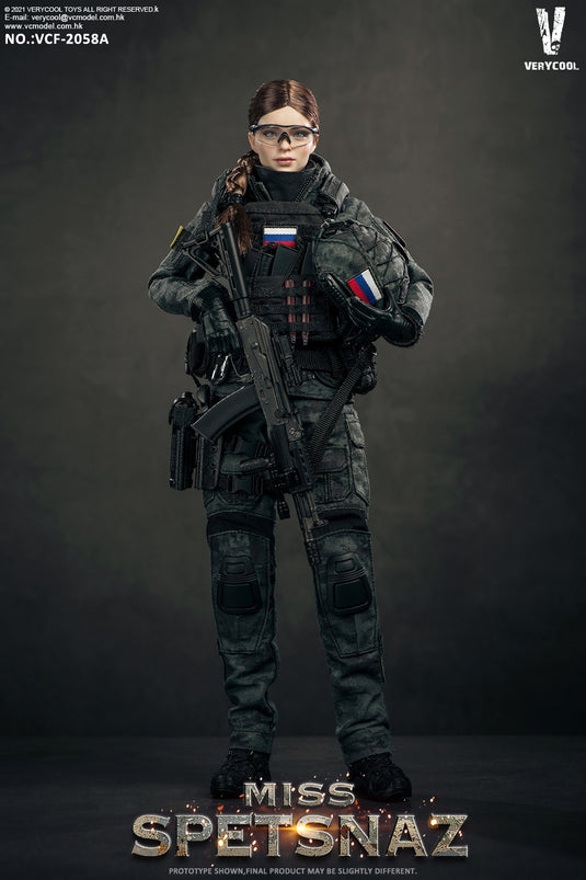 Miss Spetsnaz - Female Black Multicam Combat Uniform Set