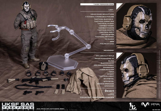 PREORDER DEPOSIT 1/12 UK SAS Task Force Specter - MINT IN BOX
