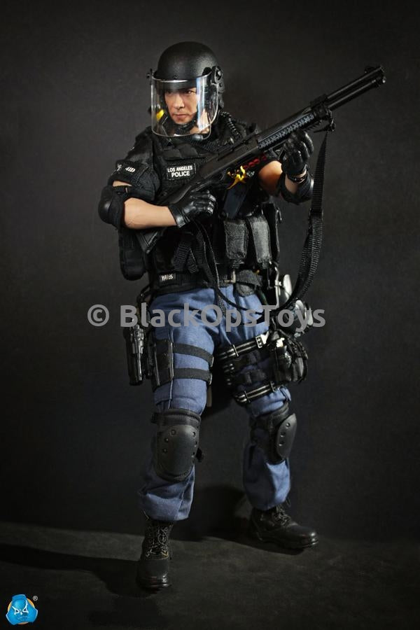 Load image into Gallery viewer, LAPD SWAT 3.0 - Takeshi Yamada - Black Knee &amp; Elbow Pads Set
