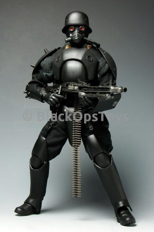 Load image into Gallery viewer, Jin Roh Black Combat Boots Foot Type
