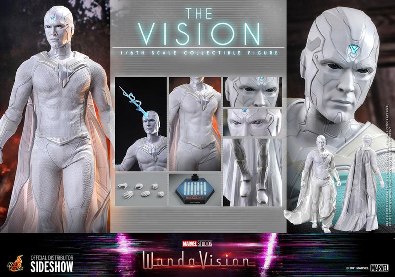 Load image into Gallery viewer, Wandavision - White Vision - White Light Up Head Sculpt w/Beam
