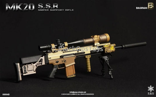 Easy & Simple 06004 B MK20 SCAR SSR Sniper Support Rifle In Bronze Mint In Box MIB