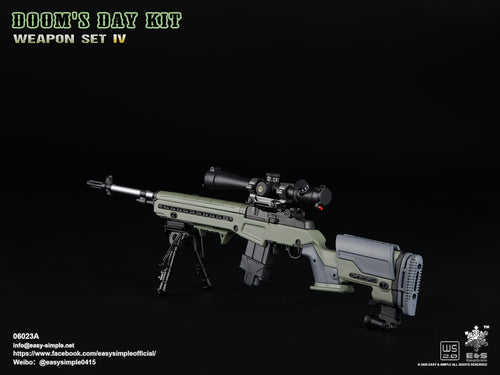 Doom's Day Kit Weapon Set IV - Green M14 Rifle - MINT IN BOX