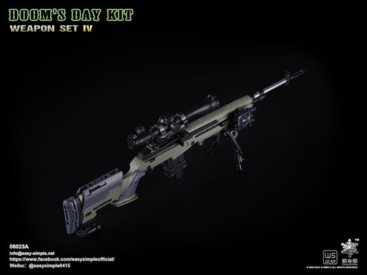 Doom's Day Kit Weapon Set IV - Green M14 Rifle - MINT IN BOX