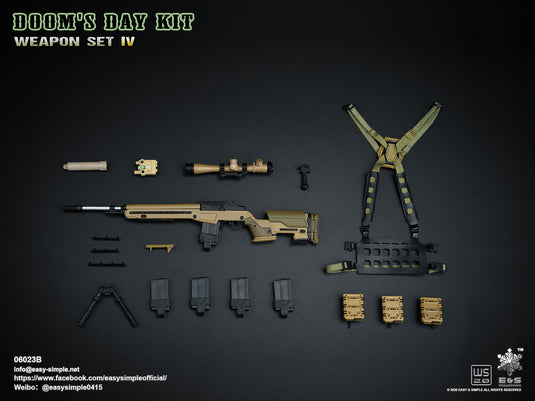 Doom's Day Kit Weapon Set IV - Sand M14 Rifle - MINT IN BOX