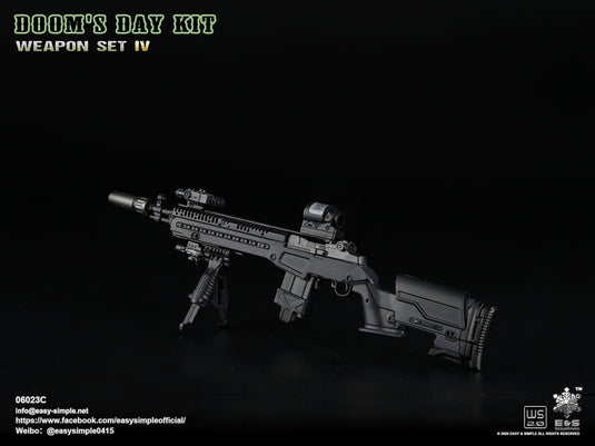 Doom's Day Kit Weapon Set IV - Black M14 Rifle - MINT IN BOX