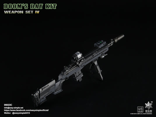 Doom's Day Kit Weapon Set IV - Black M14 Rifle - MINT IN BOX