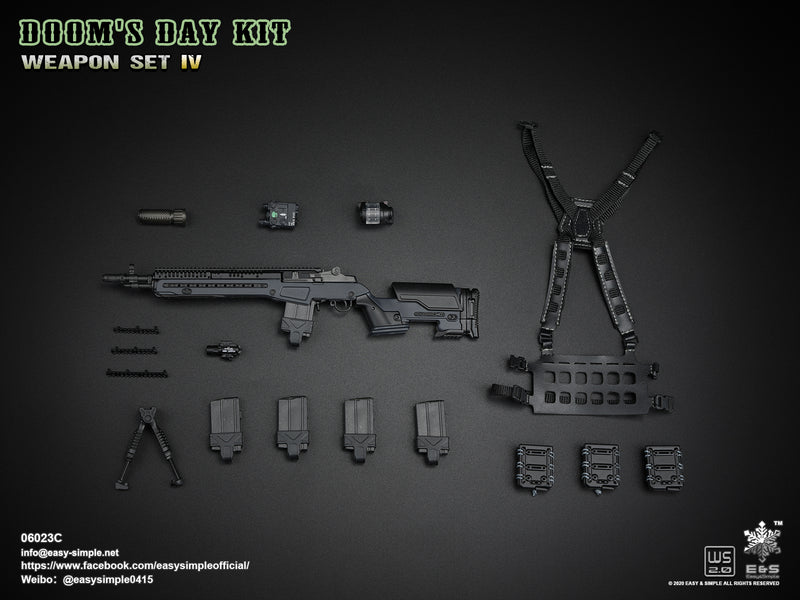 Load image into Gallery viewer, Doom&#39;s Day Kit Weapon Set IV - Black M14 Rifle - MINT IN BOX
