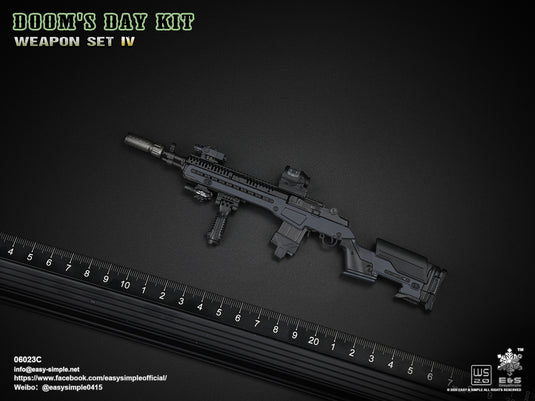 Doom's Day Kit Weapon Set IV - Black M14 Rifle - MINT IN BOX