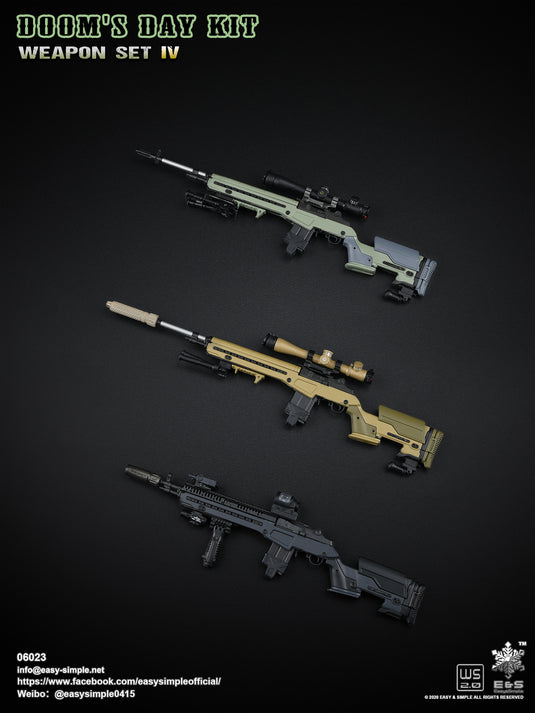 Doom's Day Kit Weapon Set IV M14 Rifle 3-Pack - MINT IN BOX