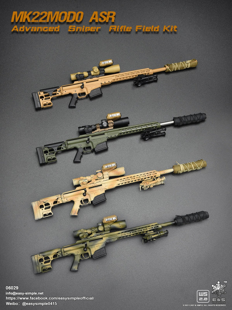 Load image into Gallery viewer, MK22MOD0 ASR Advanced Sniper Rifle Field Kit 5 Pack with BOT Exclusive - MINT IN BOX
