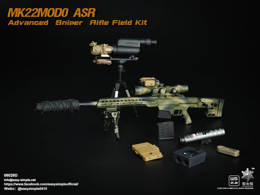 Camo Scope w/PEQ & Canted Red Dot Sight