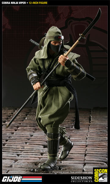 GI JOE - Cobra Ninja Viper - Masked Male Head Sculpt