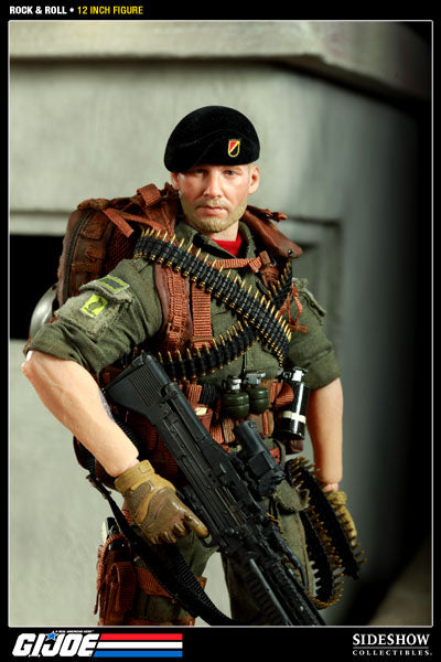 GI JOE - Machine Gunner Rock 'N' Roll - Ex. - MINT IN BOX