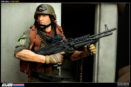 GI JOE - Machine Gunner Rock 'N' Roll - Ex. - MINT IN BOX