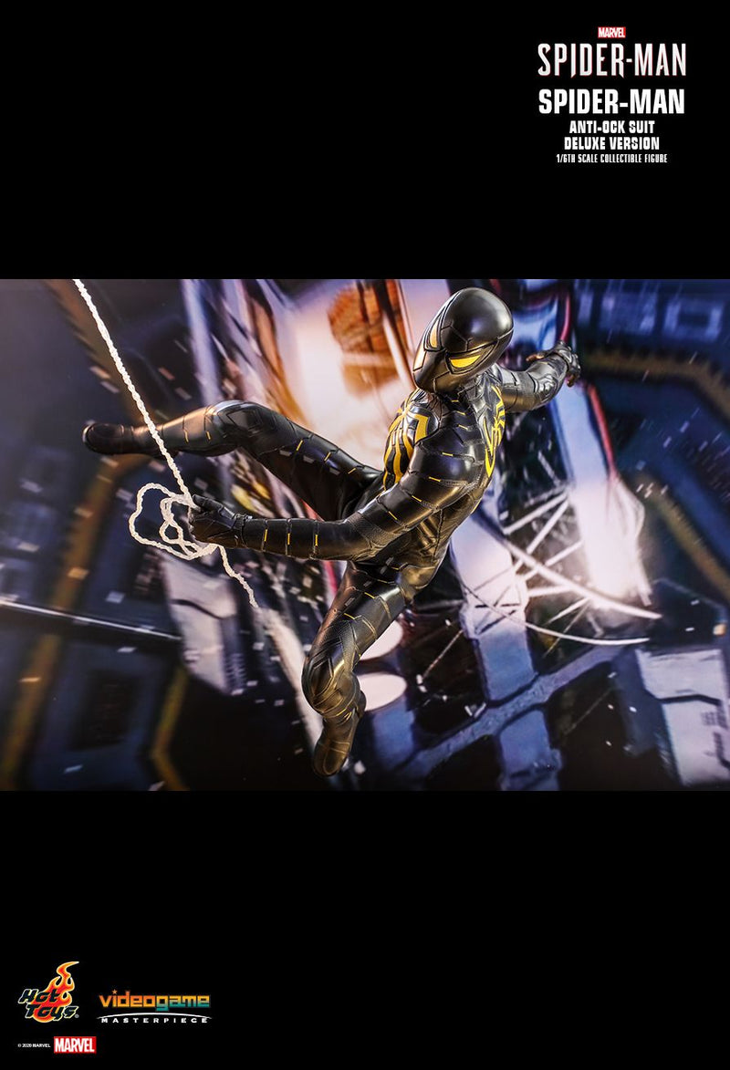 Load image into Gallery viewer, Marvel&#39;s SpiderMan - Anti-Ock Suit Deluxe - MINT IN BOX
